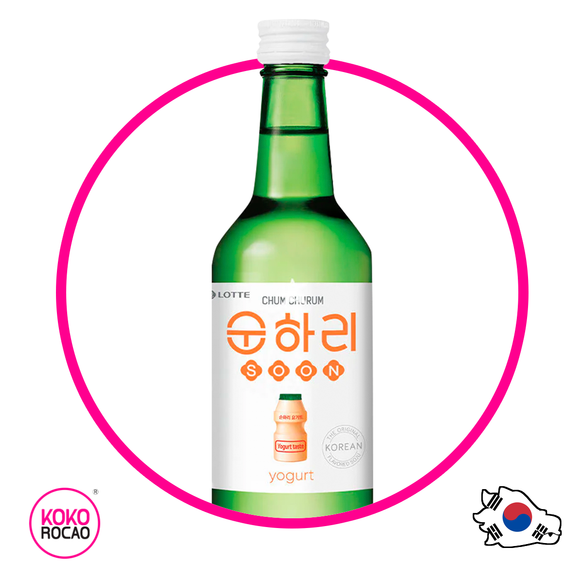 Botella de Soju Yogurt Alcholica 360 ml