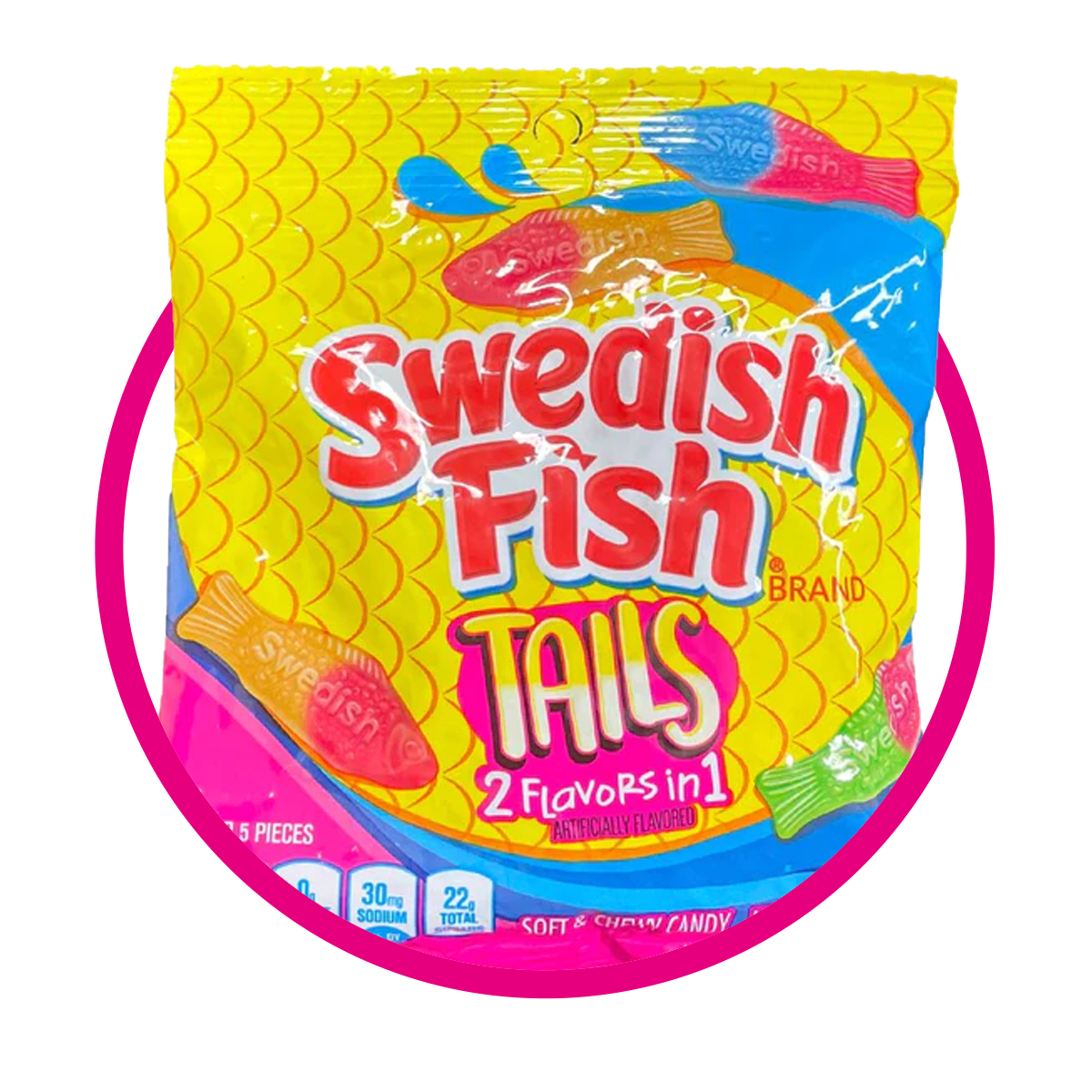 Bolsa de Swedish Fish Tails 102 g