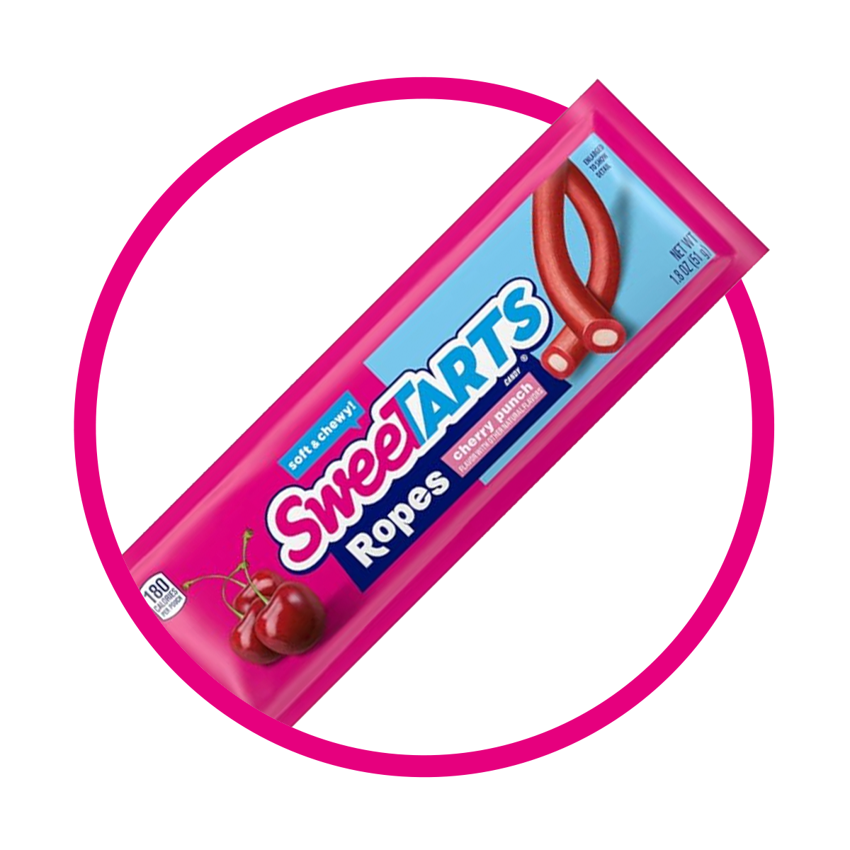 Bolsa de SweeTARTS Ropes Cherry Punch 51 g