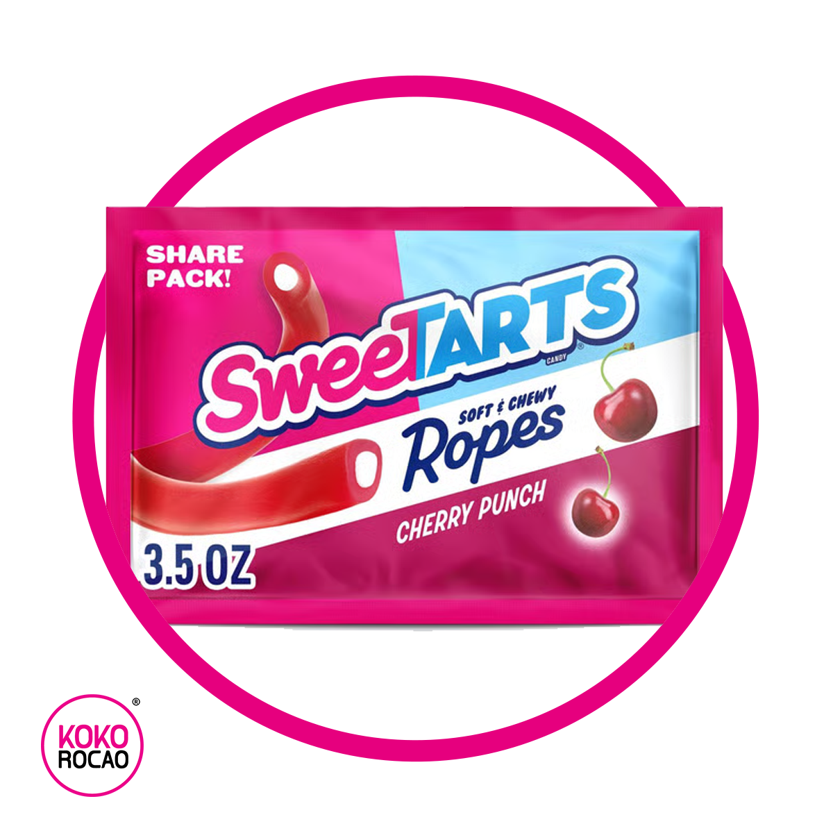 Bolsa de SweeTARTS Ropes Cherry Punch 99 g