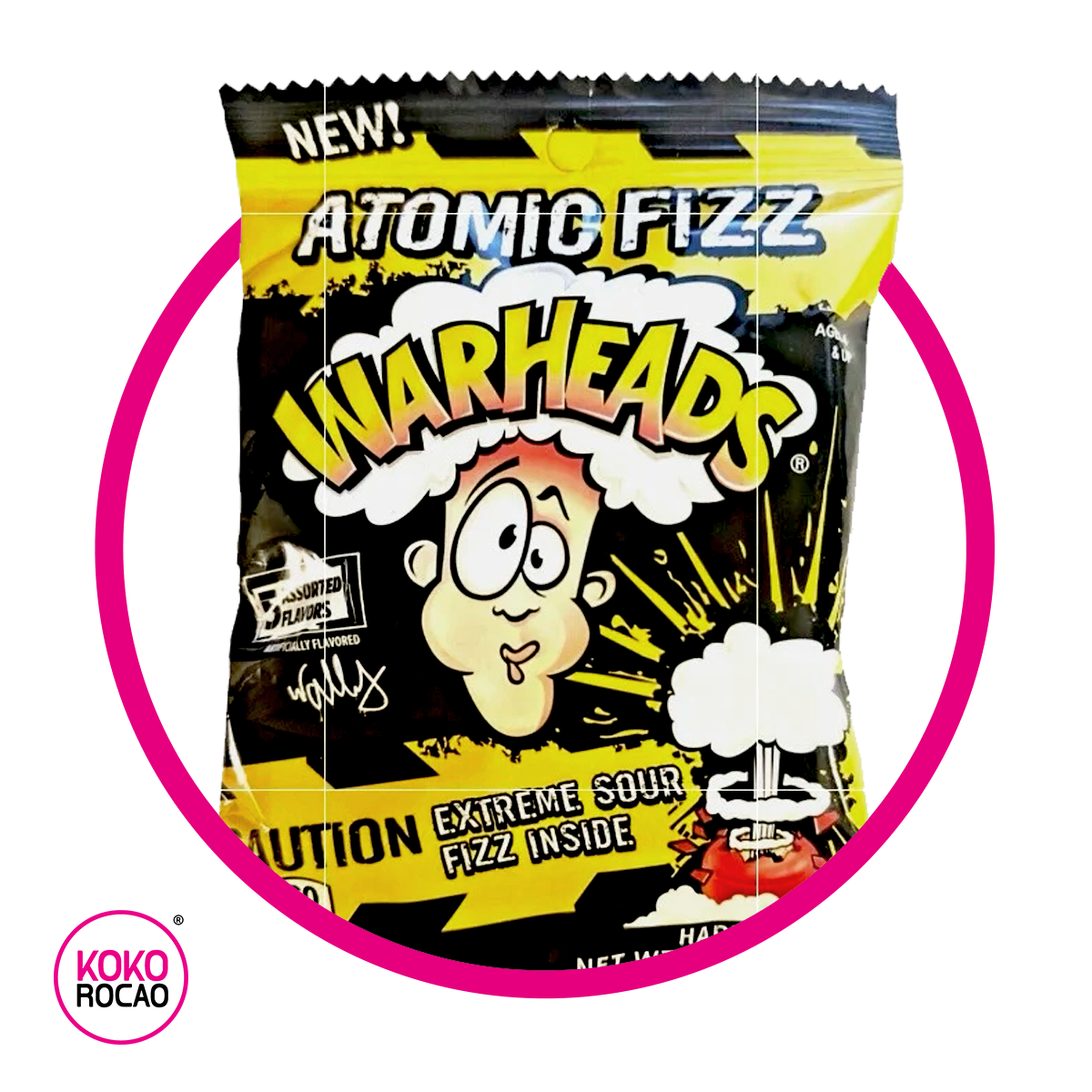 Bolsa de Warheads Atomic Fizz 56 g