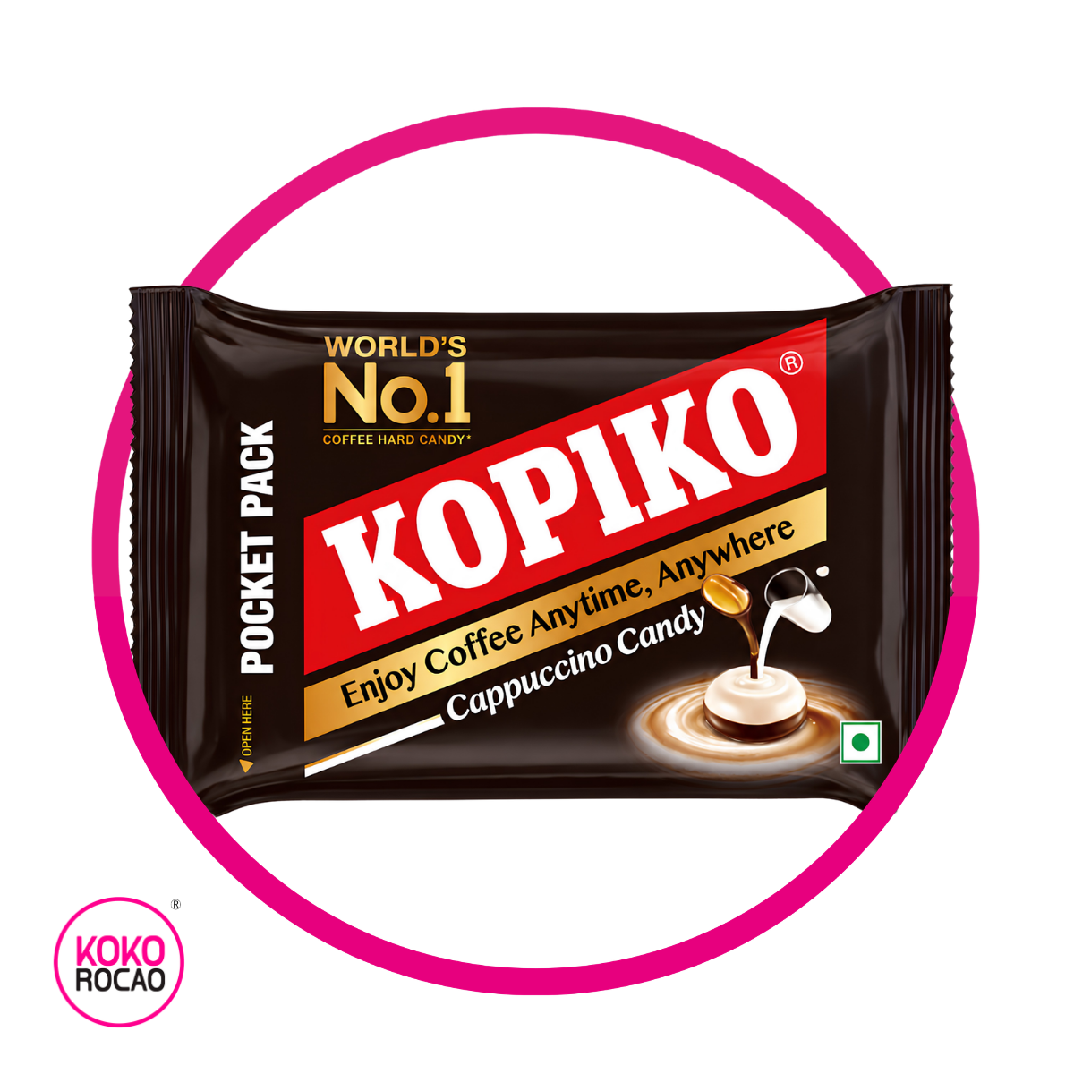 Bolsa de Kopiko Cappuccino Pocket Pack 32 g