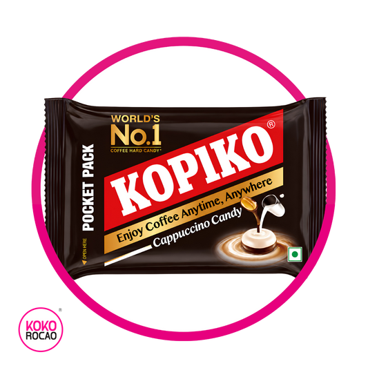 Bolsa de Kopiko Cappuccino Pocket Pack 32 g