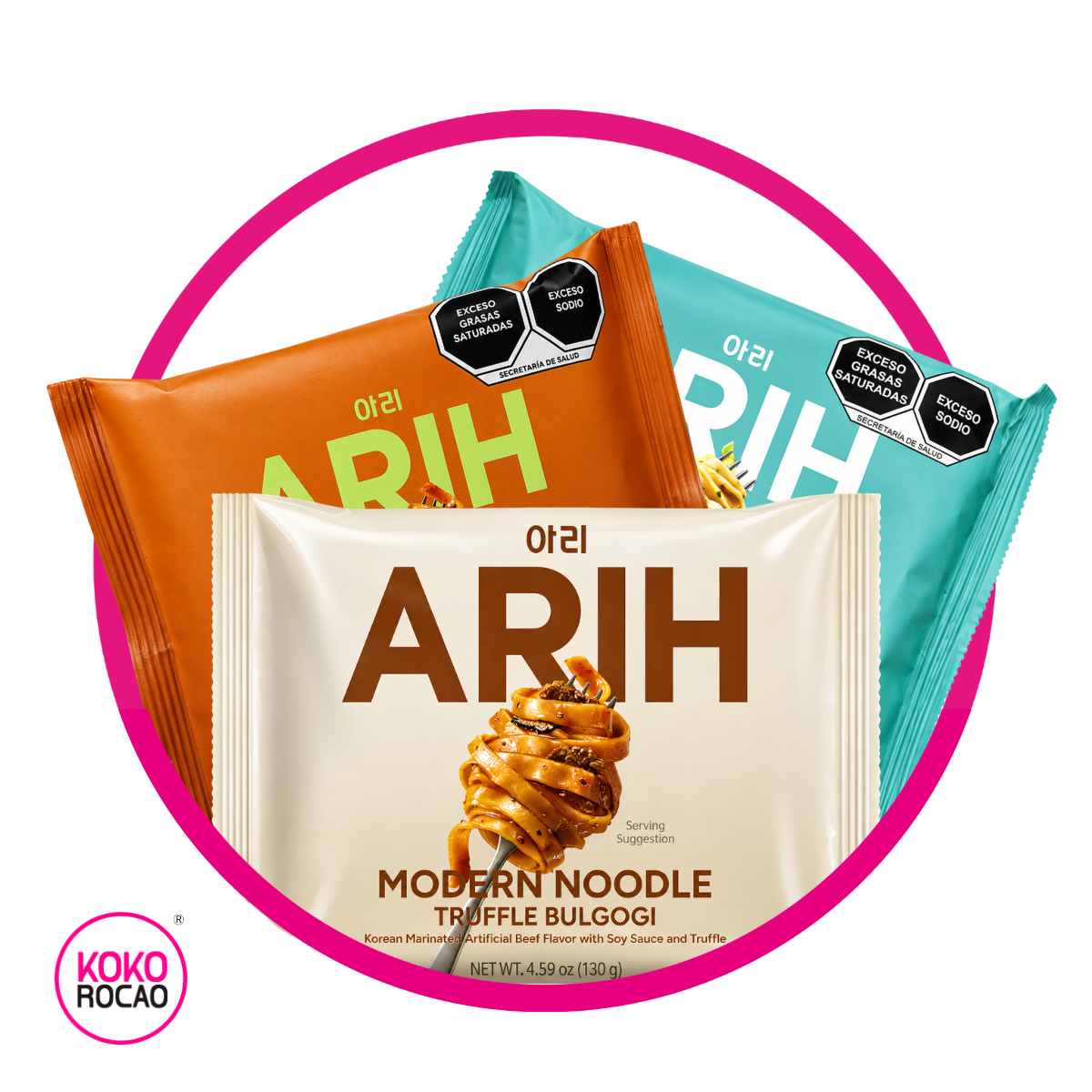 PAQUETE RAMEN COREANO ARIH 3 PIEZAS MIX