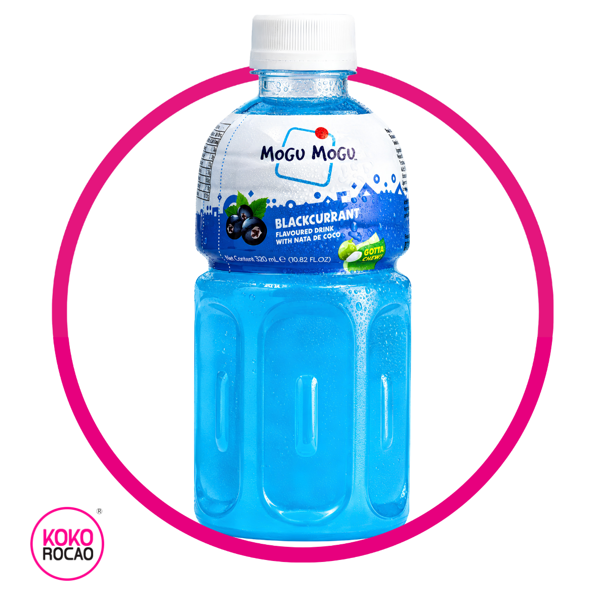 Botella de Mogu Mogu Blackcurrant 320 ml