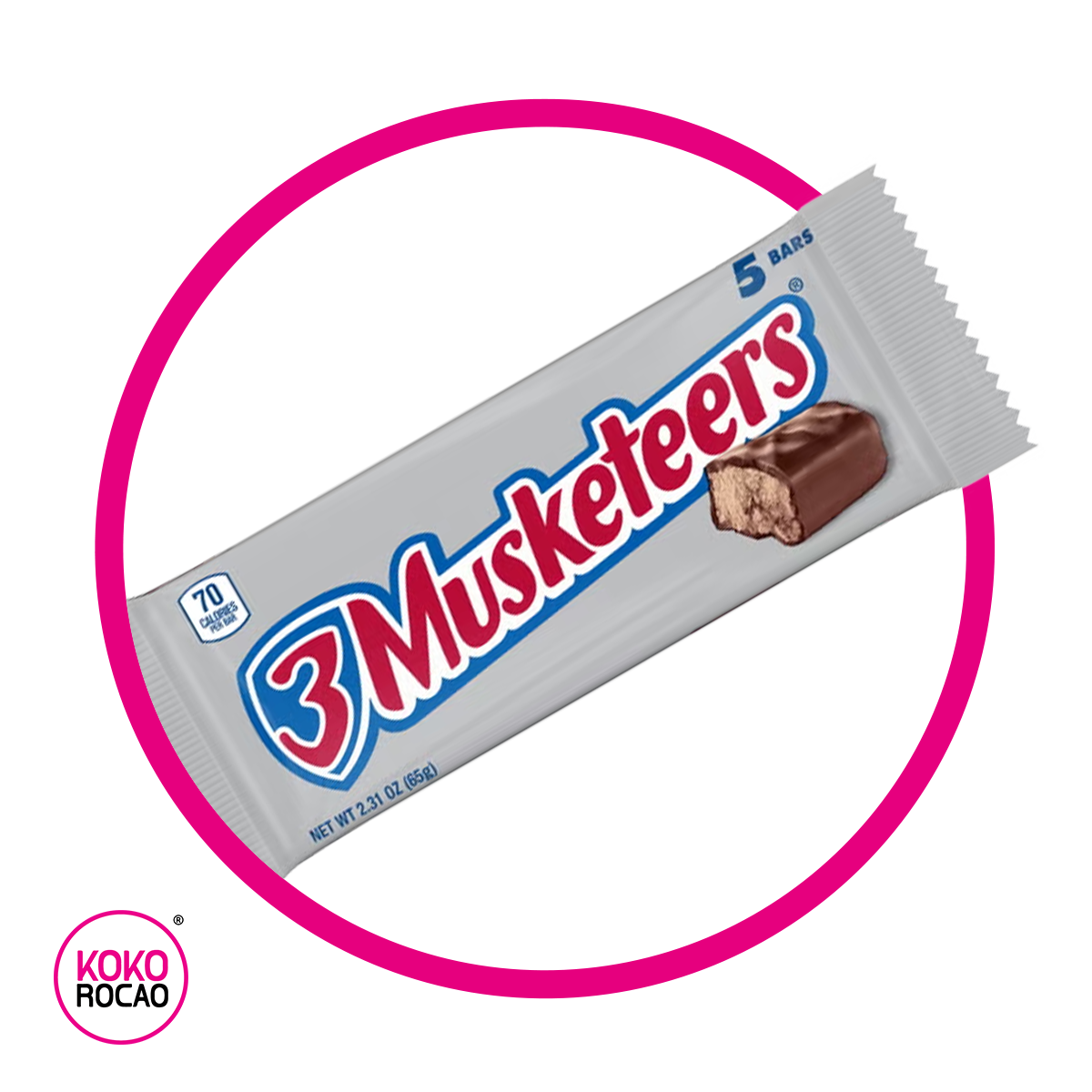 Bolsa de 3 Musketeers 5 Bars 65 g