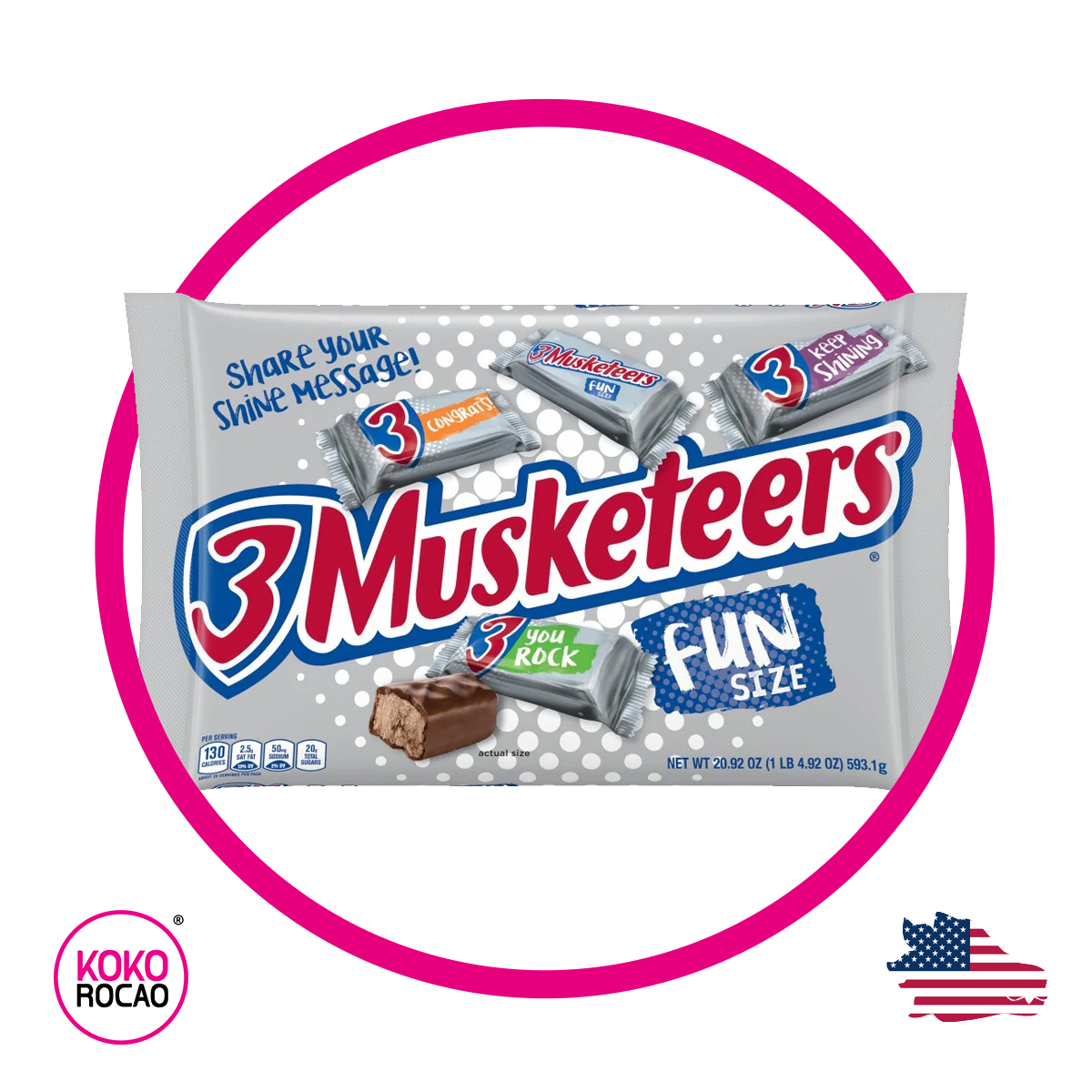 Bolsa de 3 Muskeeters 279.1 g