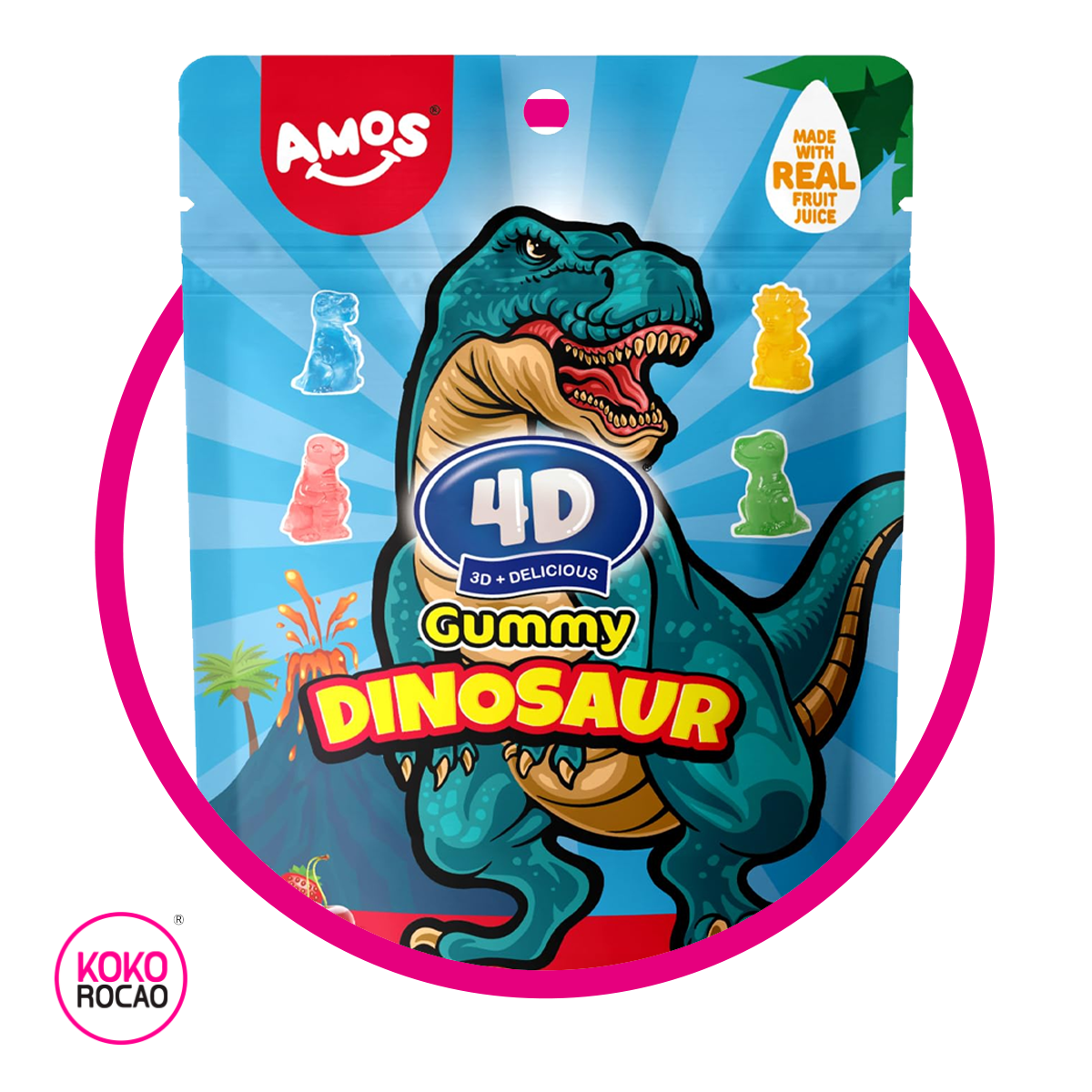 Bolsa de 4D Dinnosaur 100 g