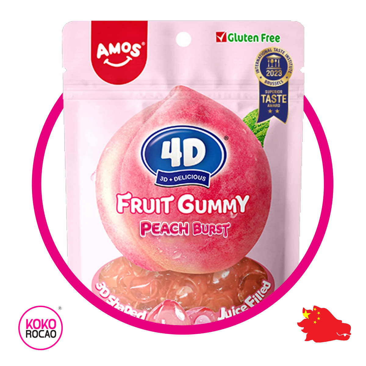Bolsa de 4D Fruit Peach Burst 85 g