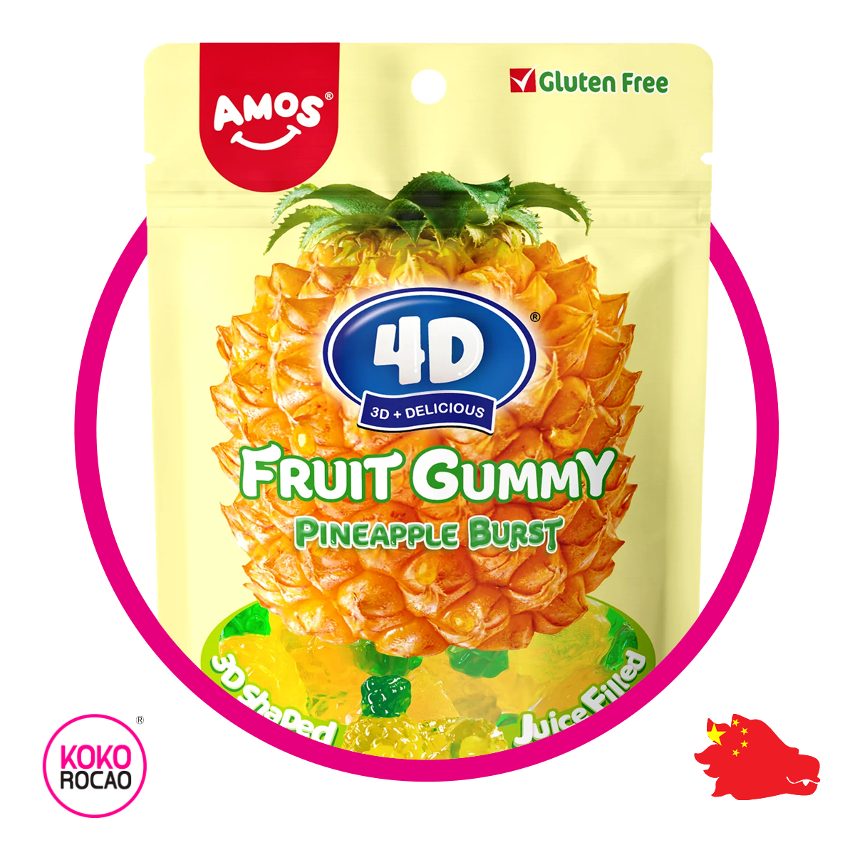 Bolsa de 4D Fruit Pineapple Burst 85 g