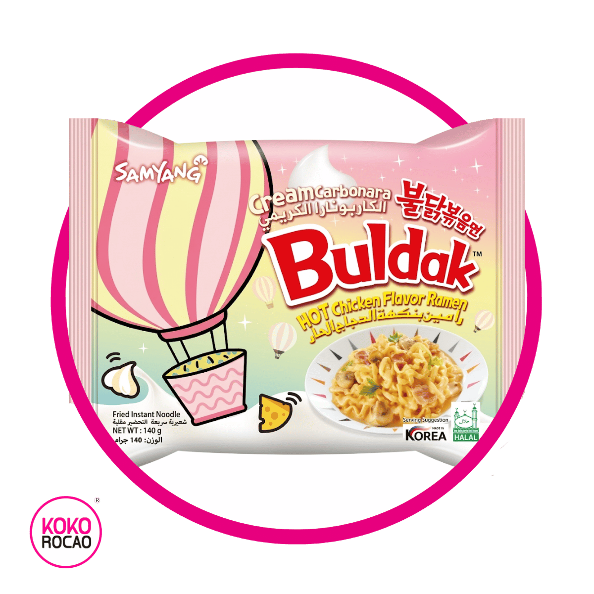 Bolsa de Samyang Buldak Carbonara Cream 140 g