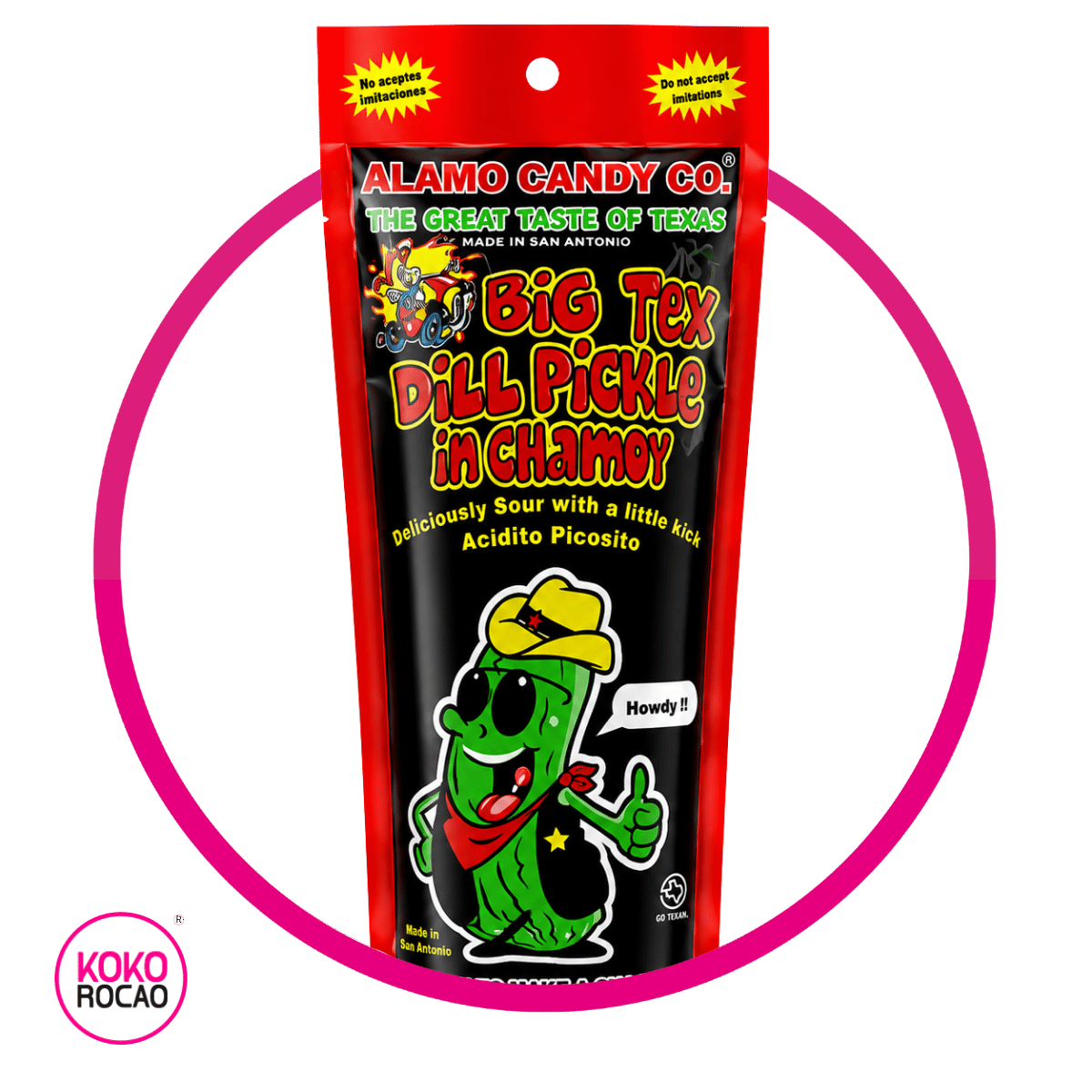 Bolsa de Alamo Big Tex Chamoy Pickle 140 g