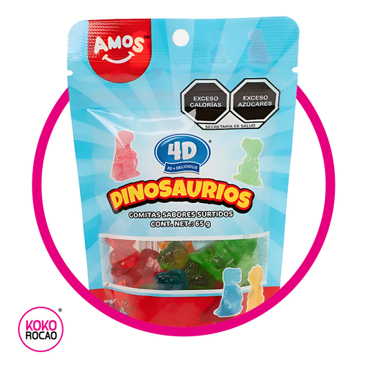 Bolsa de Amos 4D Dinosaurios 65 g