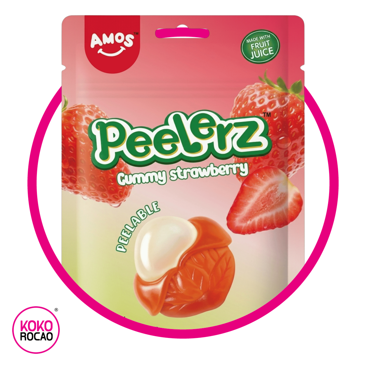Bolsa de Amos Peelerz Strawberry 65 g
