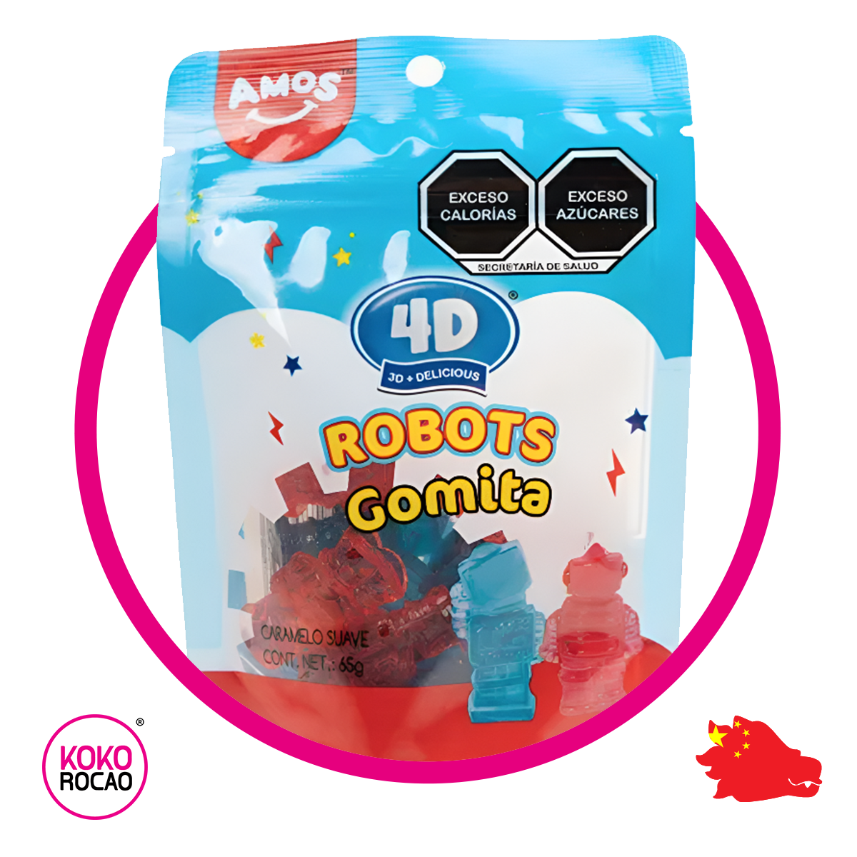 Bolsa de Amos 4D Robots 65 g