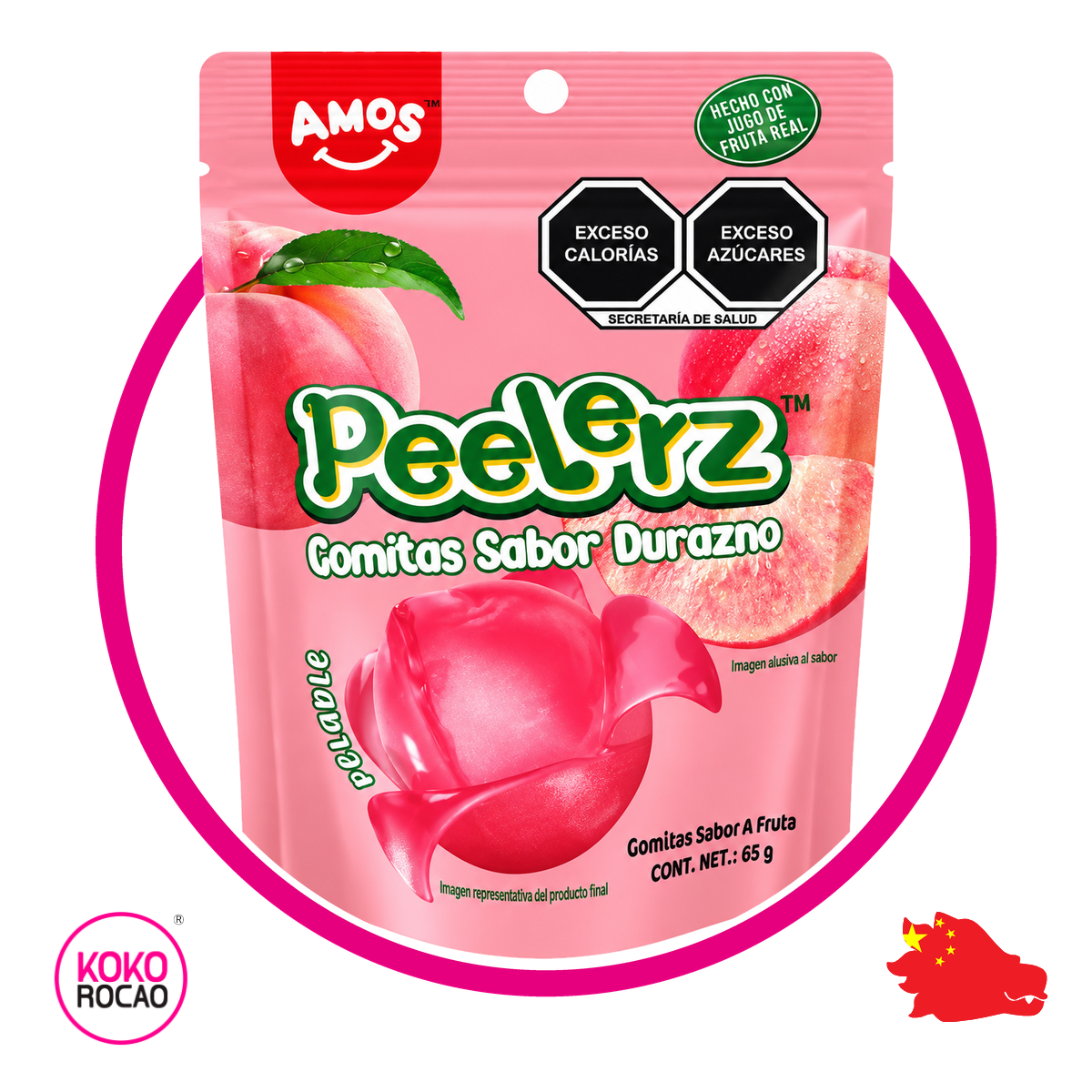 Bolsa de Amos Peelerez Peach 65 g