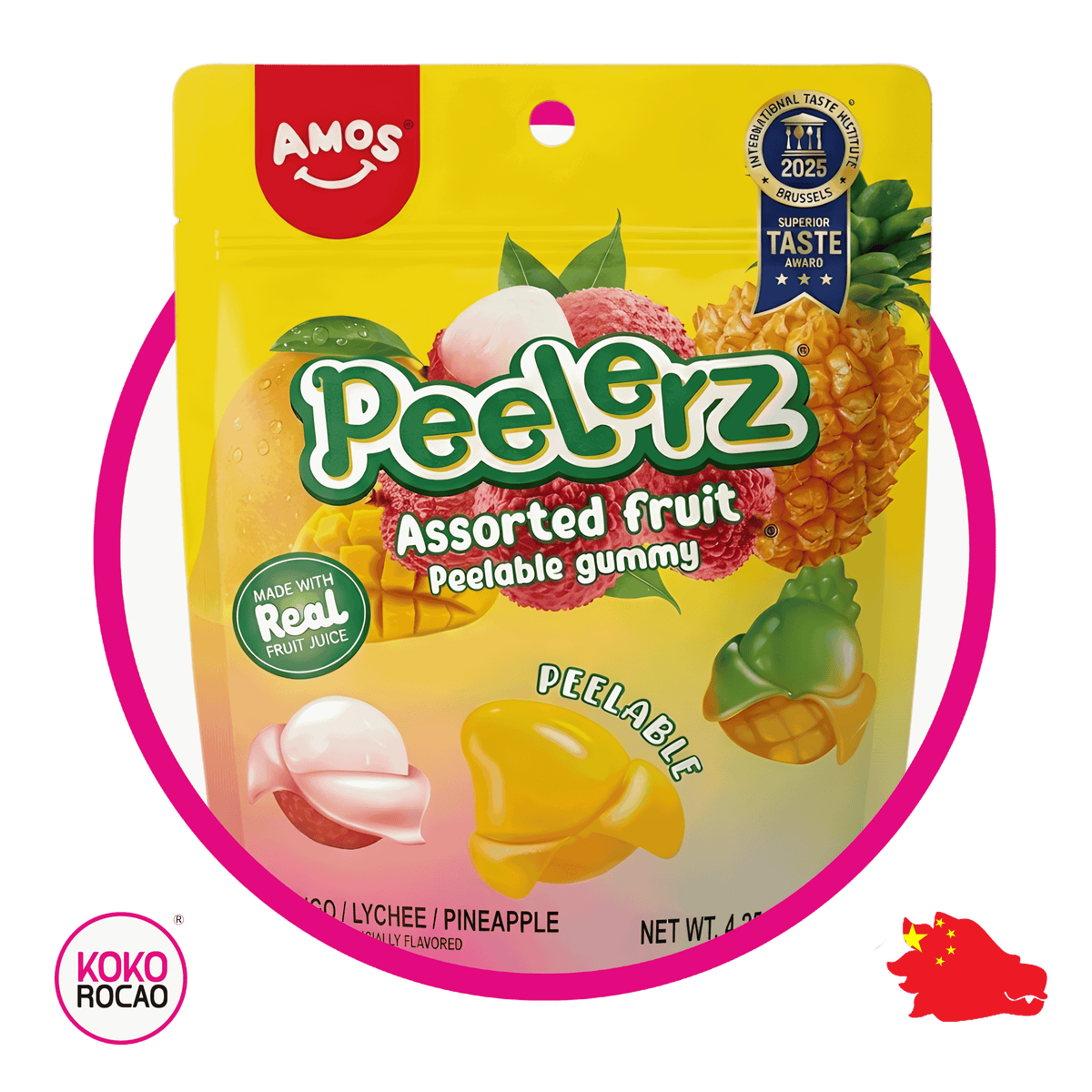 Bolsa de Amos Peelerz Assorted Fruit 120 g