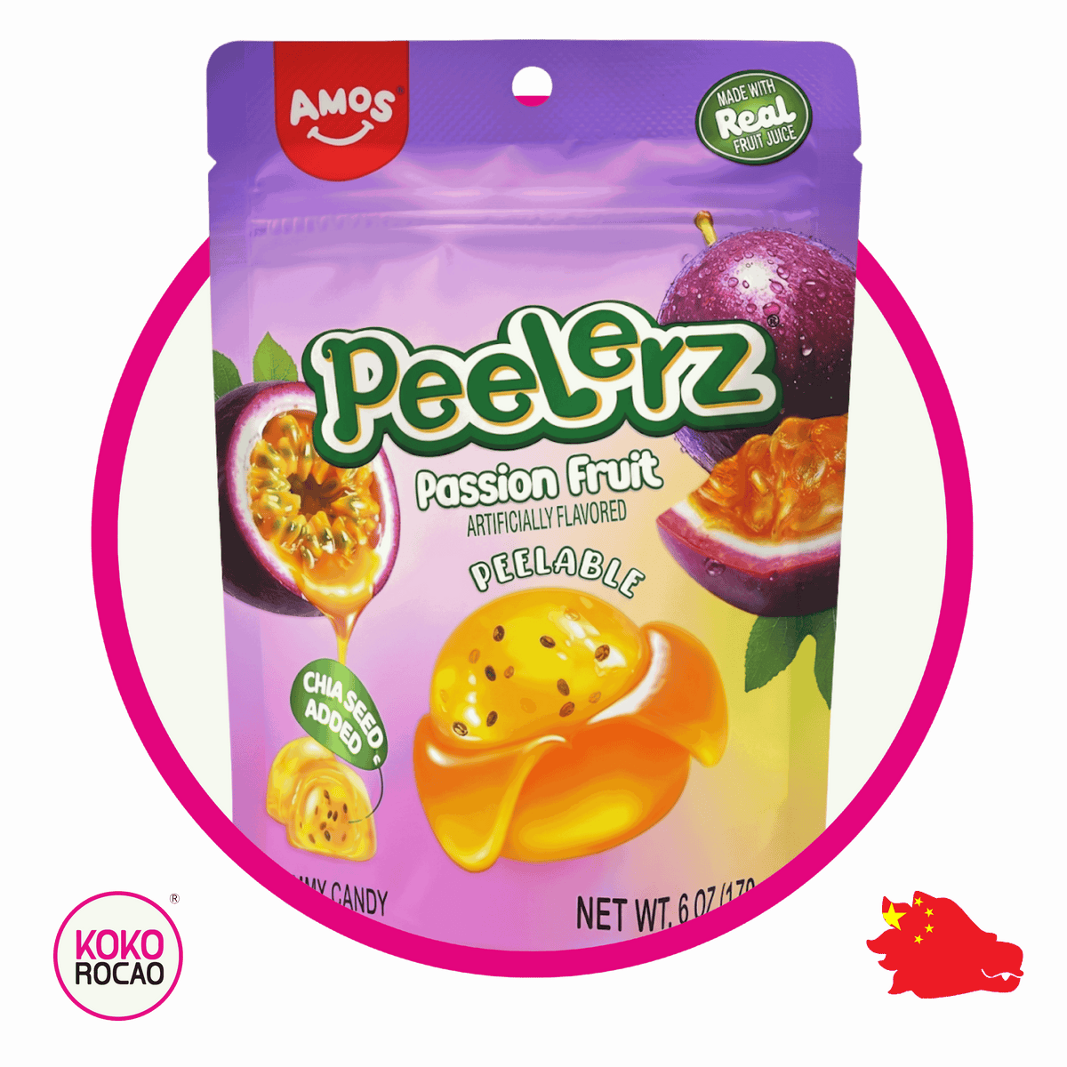 Bolsa de Amos Peelerz Passion Fruit 170 g