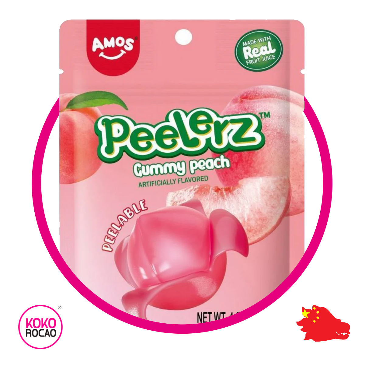 Bolsa de Amos Peelerz Peach 170 g
