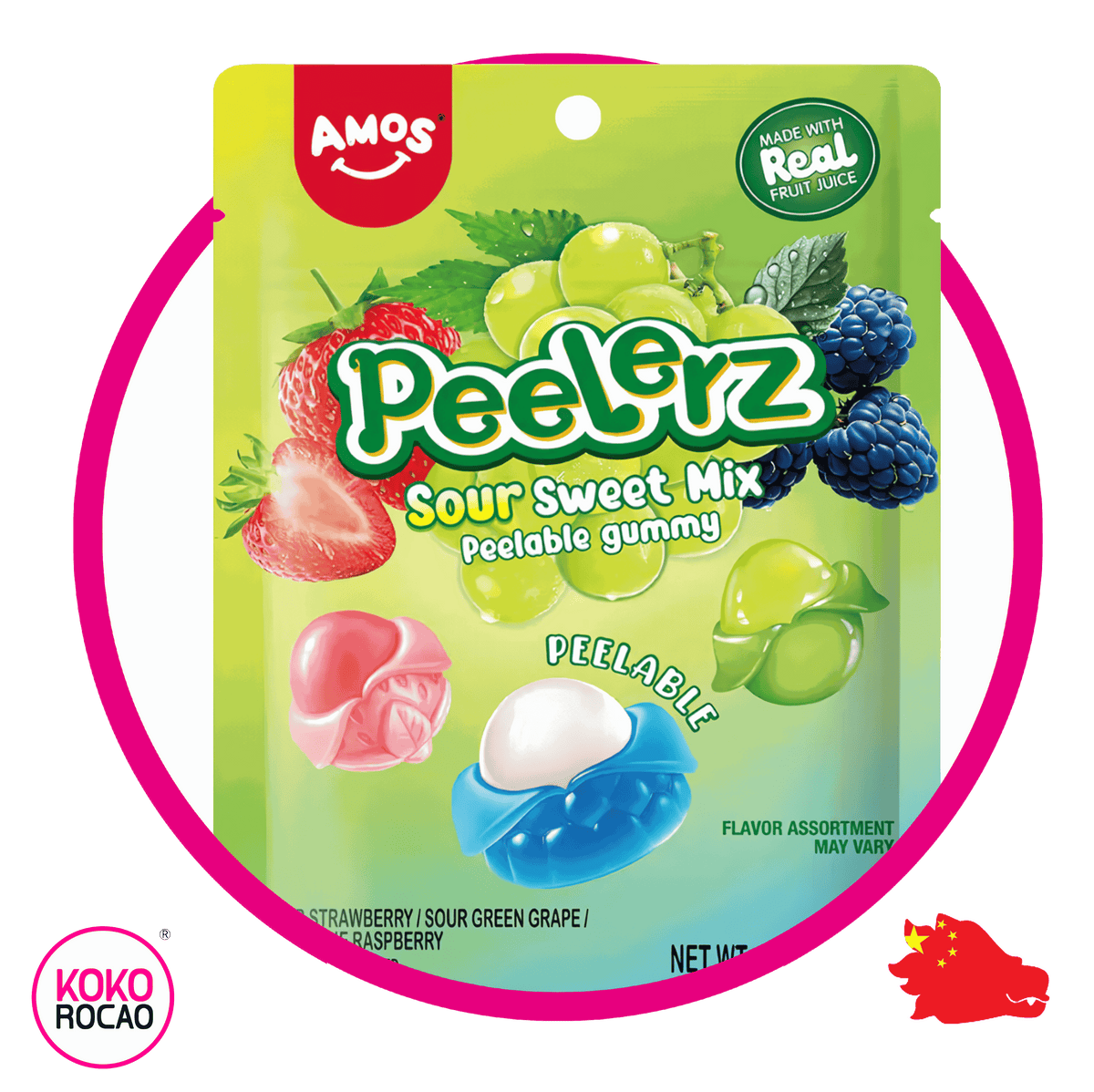 Bolsa de Amos Peelerz Sour Sweet Mix 120 g