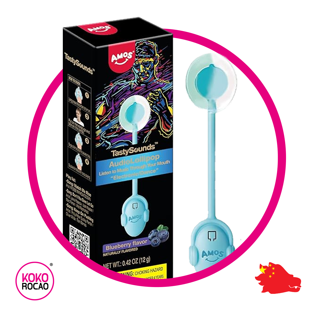 Amos Tasty Sounds Blue Berry 12 g