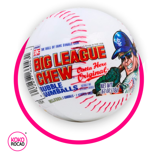 Bote de Big League Gum Balls Bubble Gumm 18 g