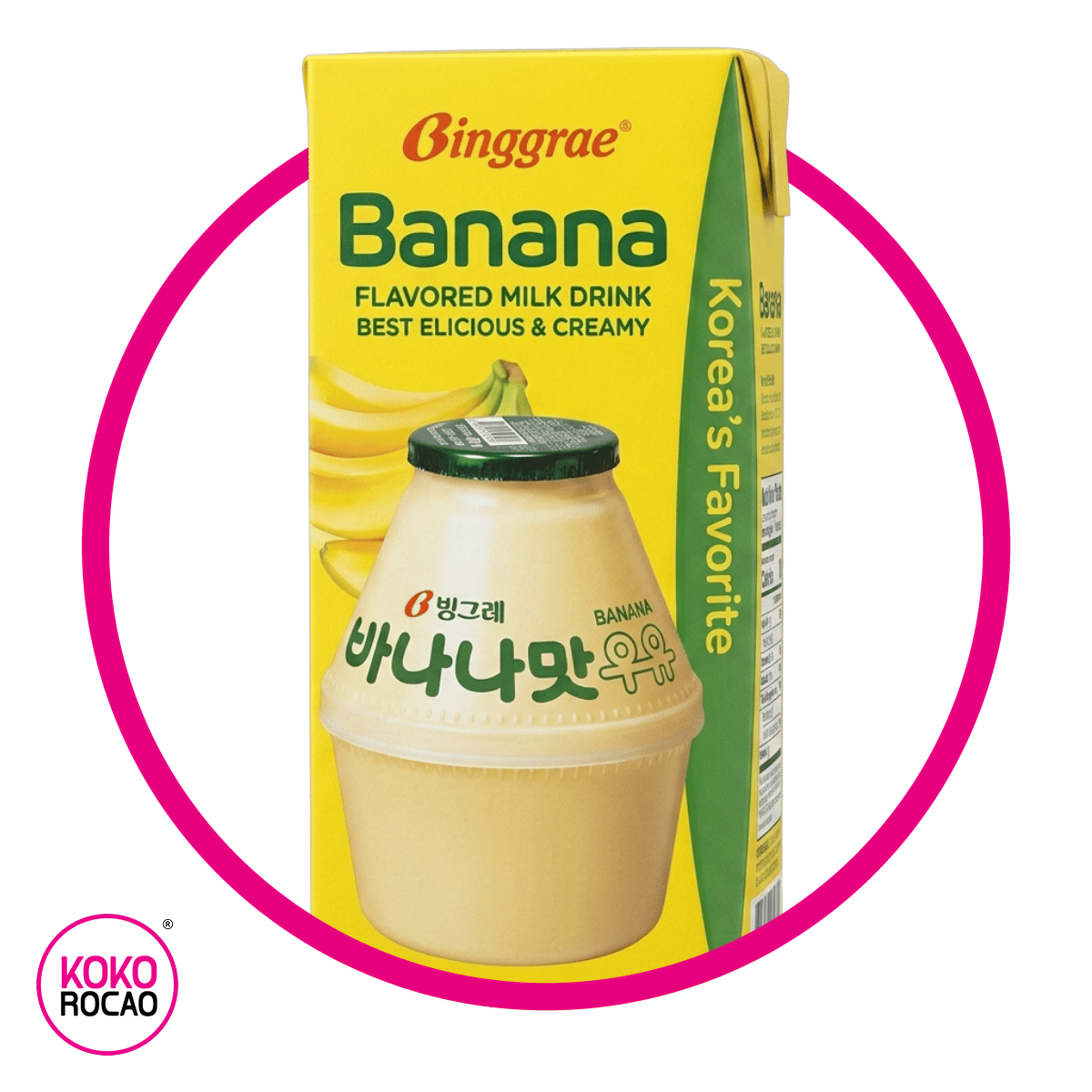 Caja de Binggrae Banana 200 ml