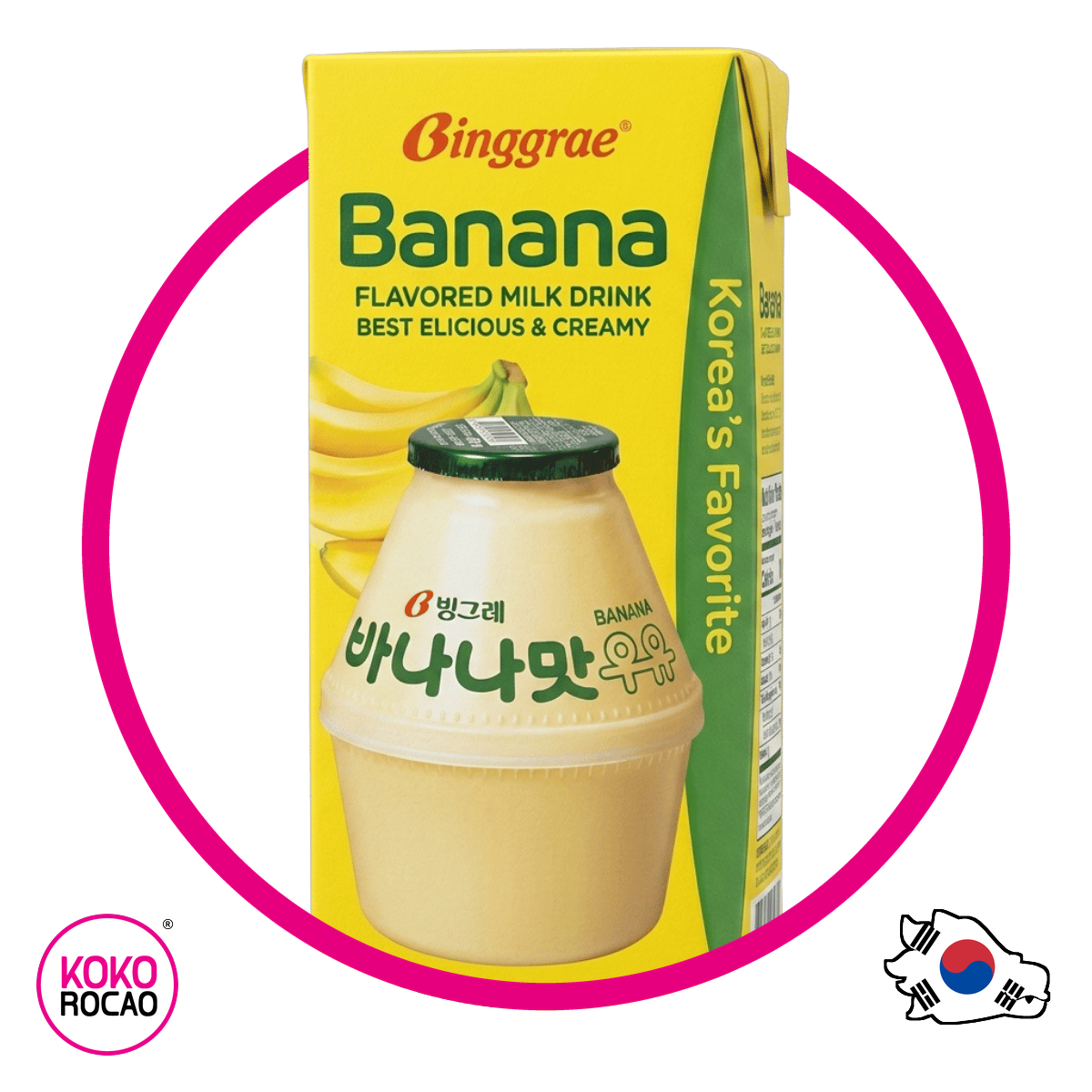 Caja de Binggrae Banana 200 ml