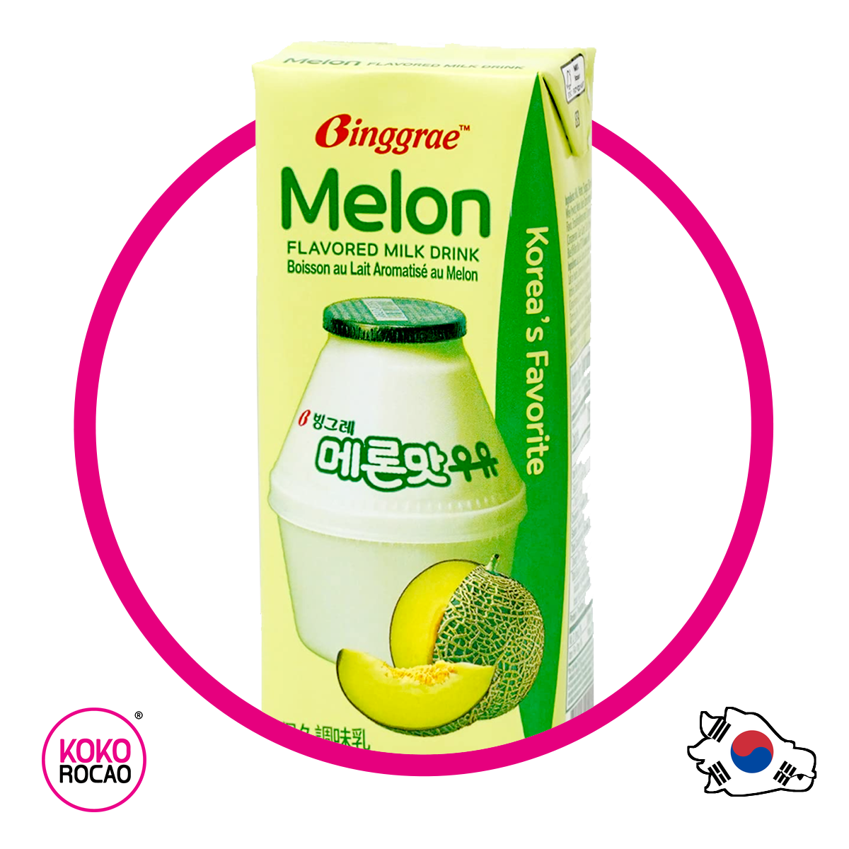 Caja de Binggrae Melon 200 ml
