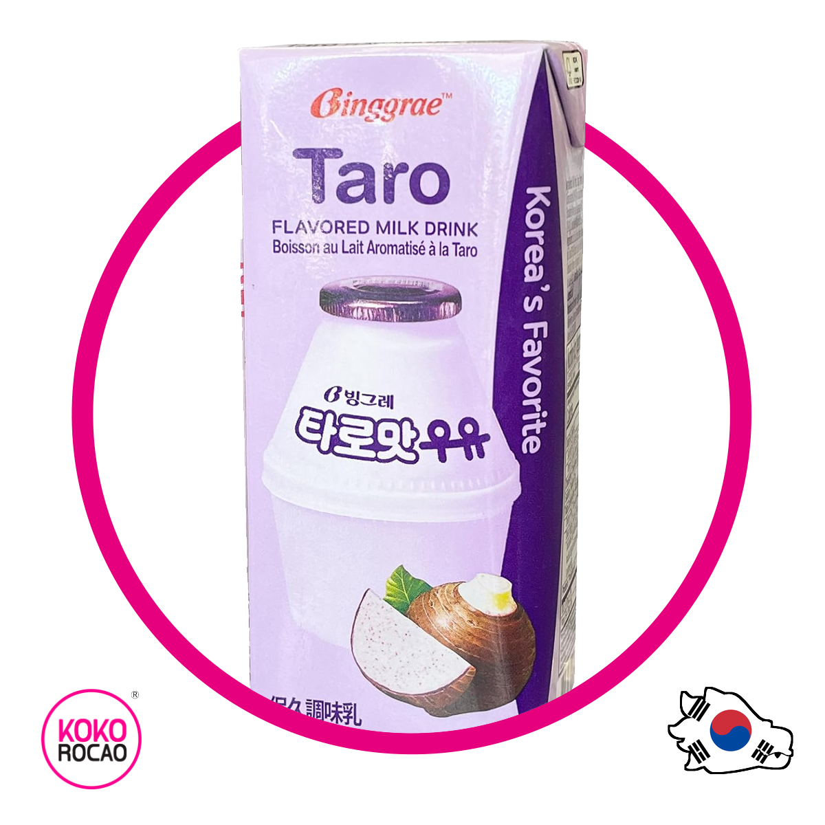 Caja de Binggrae Taro 200 ml