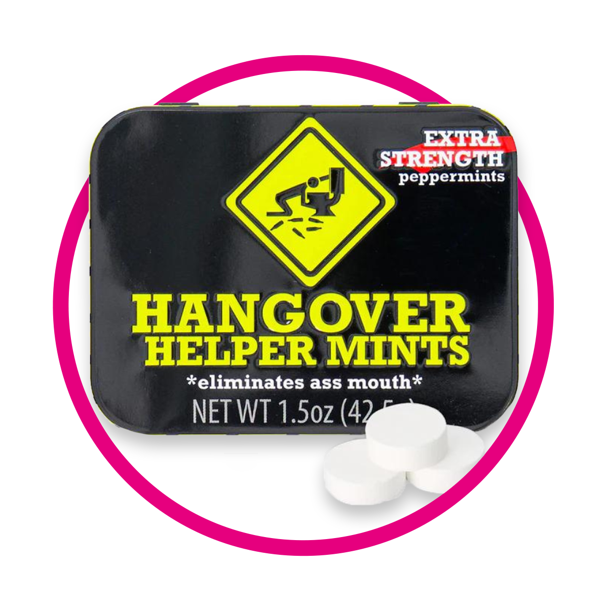 Caja de Boston America Hangover Mints Pill Box 42.50 g