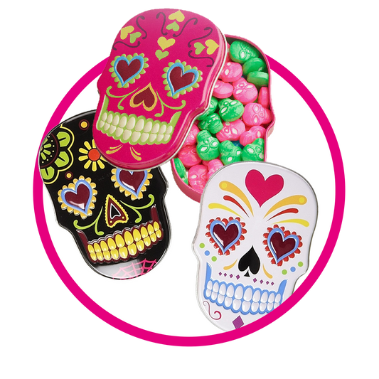 Caja de Boston America Sugar Skulls Pill Box 39.6 g