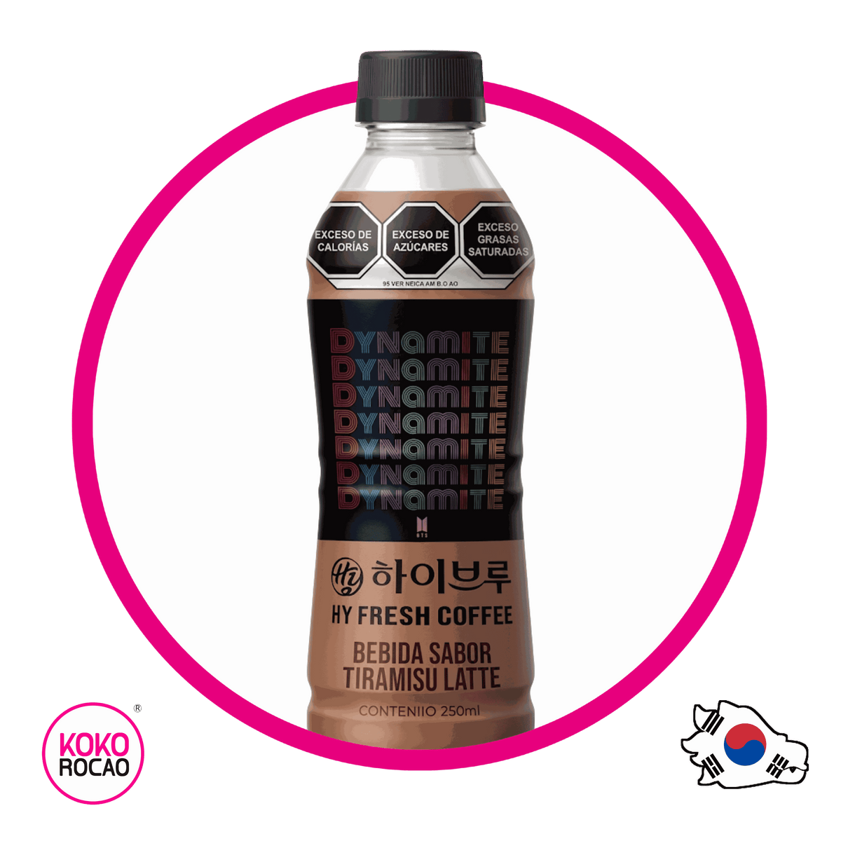 Botella de BTS Tiramisu Coffe 250 ml