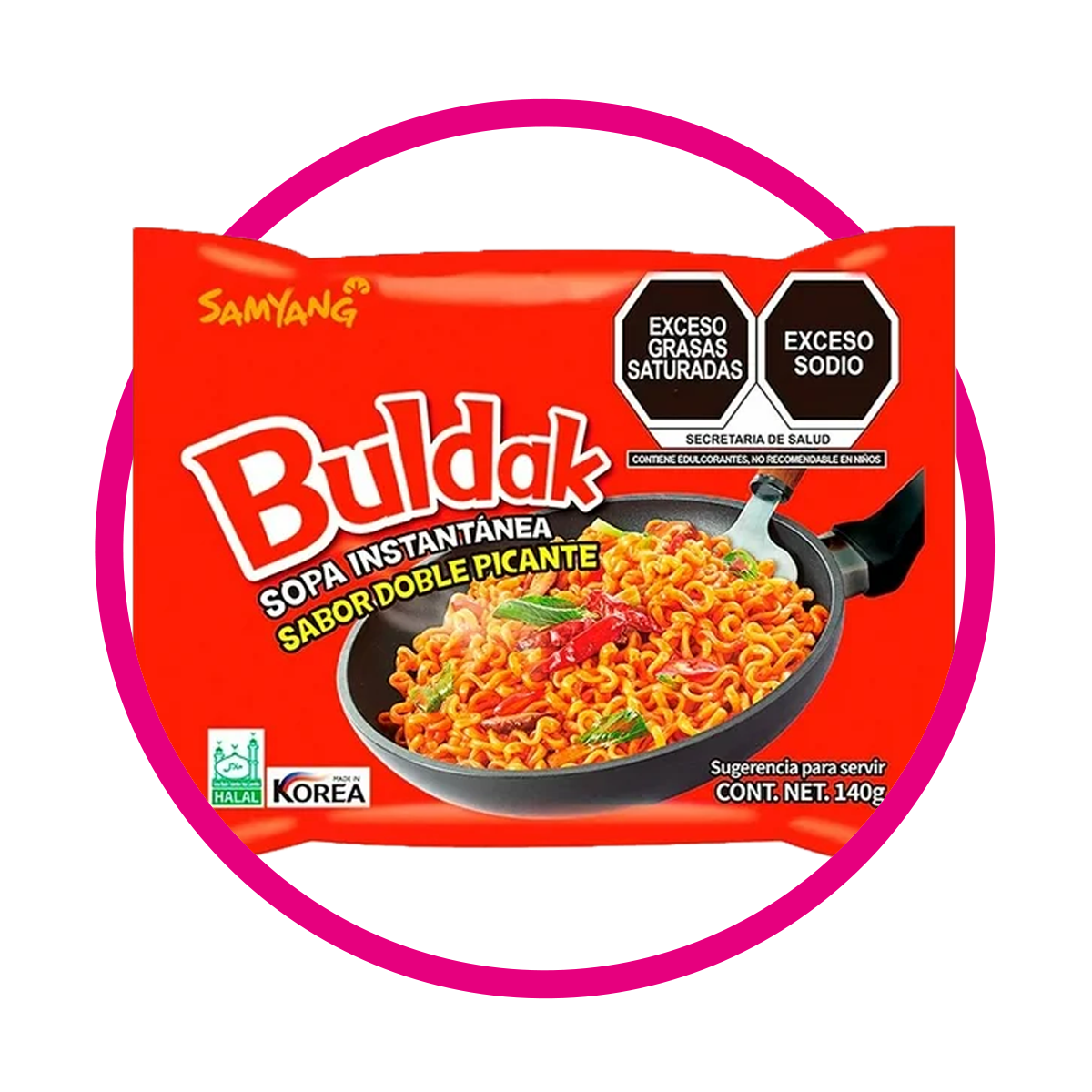 Bolsa de Samyang Buldak 2X Spicy 140 g
