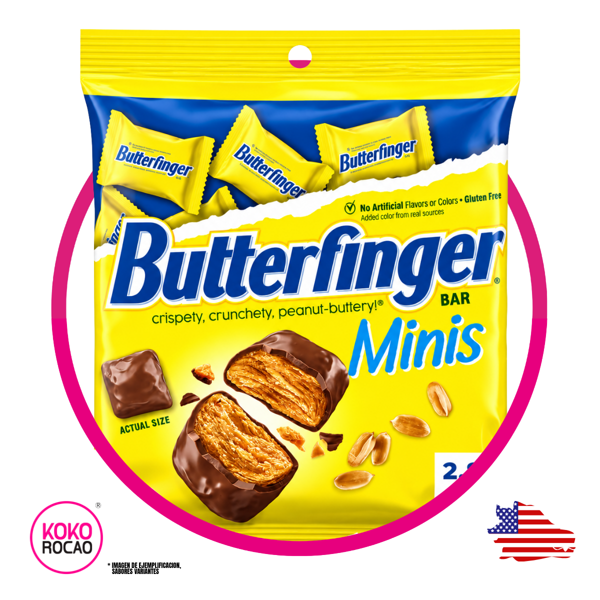 BUTTERFINGER MINIS CHOCOLATE BOLSA 79.3GR