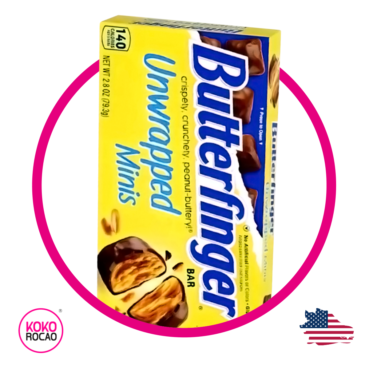 Caja de Butterfinger Minis 79.3 g