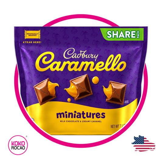 CADBURY CARAMELLO MINIATURES MILK CHOCOLATE BOLSA 201G