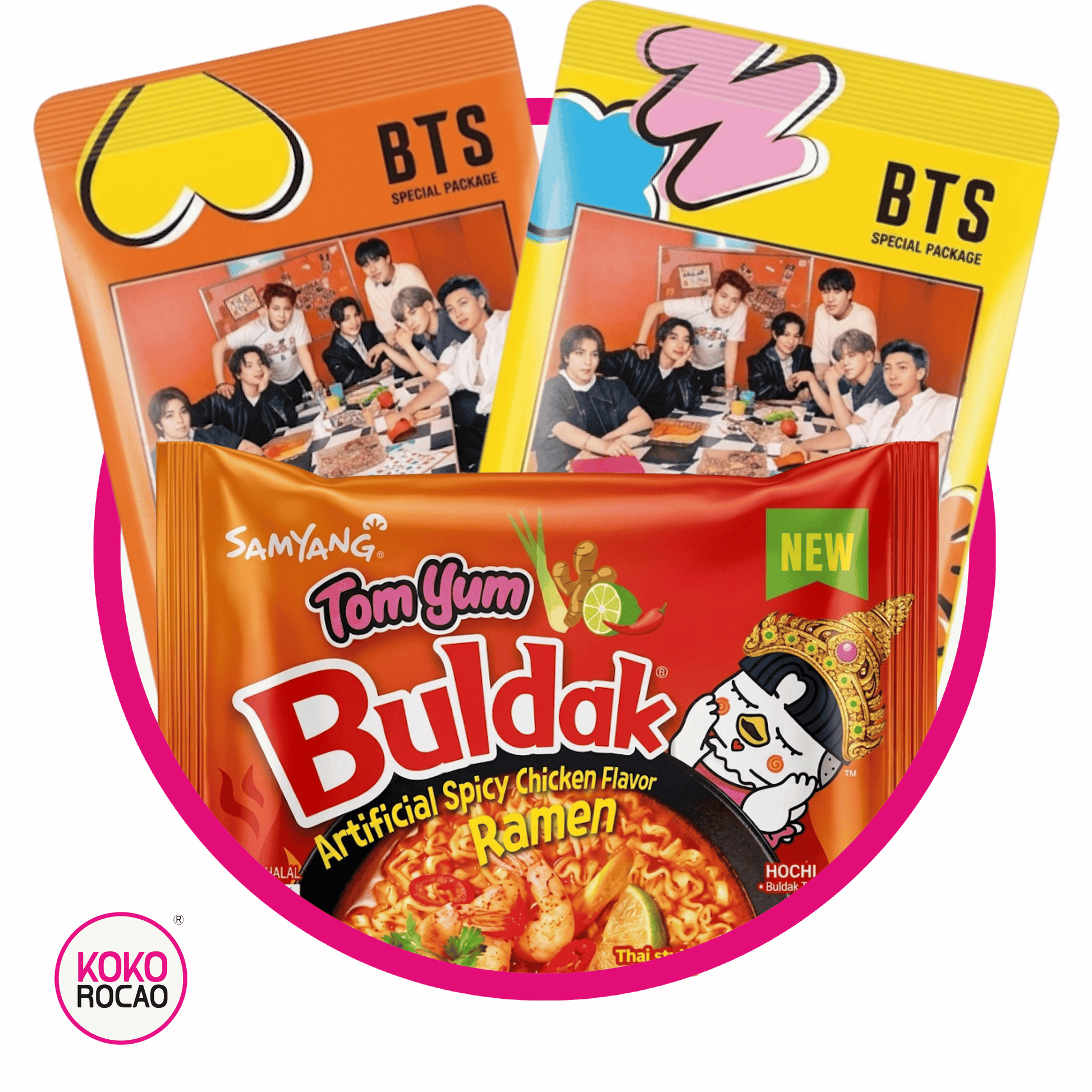 Cafe BTS + Buldak Tomyun