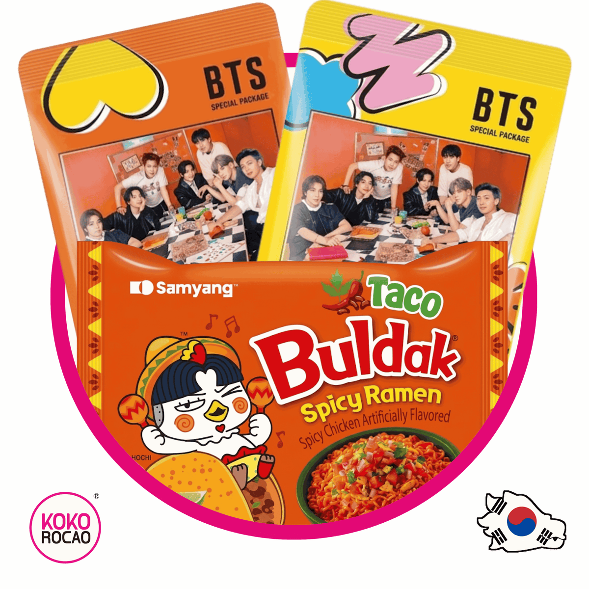 Cafe BTS + Buldak Taco