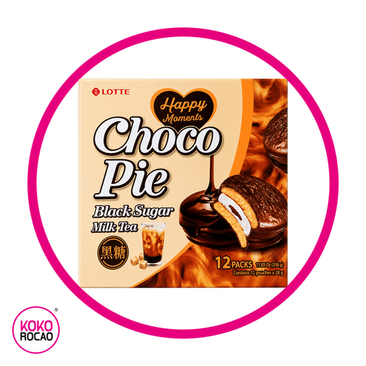 Caja de Lotte Choco Pie Black Sugar Bundle