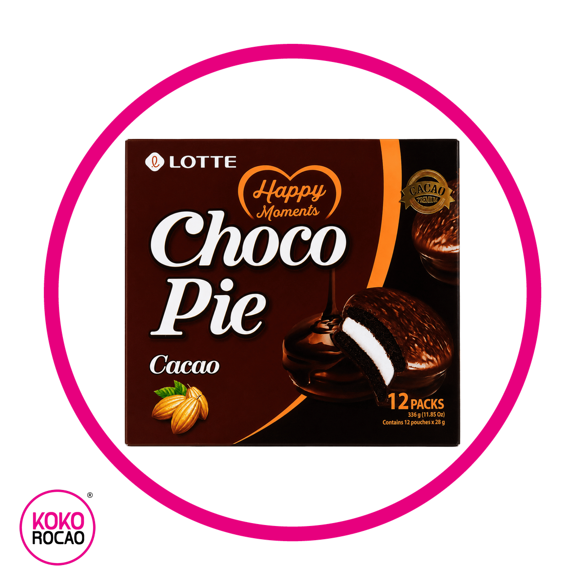Caja de Lotte Choco Pie Cacao Bundle