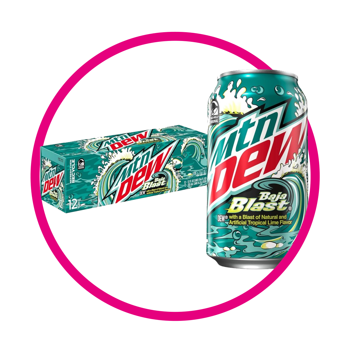 Caja de de MTN Dew Baja Blast 12 Bundle