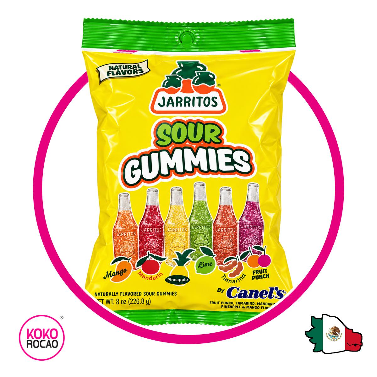 Bolsa de Canels Jarritos Sour 226.80 g