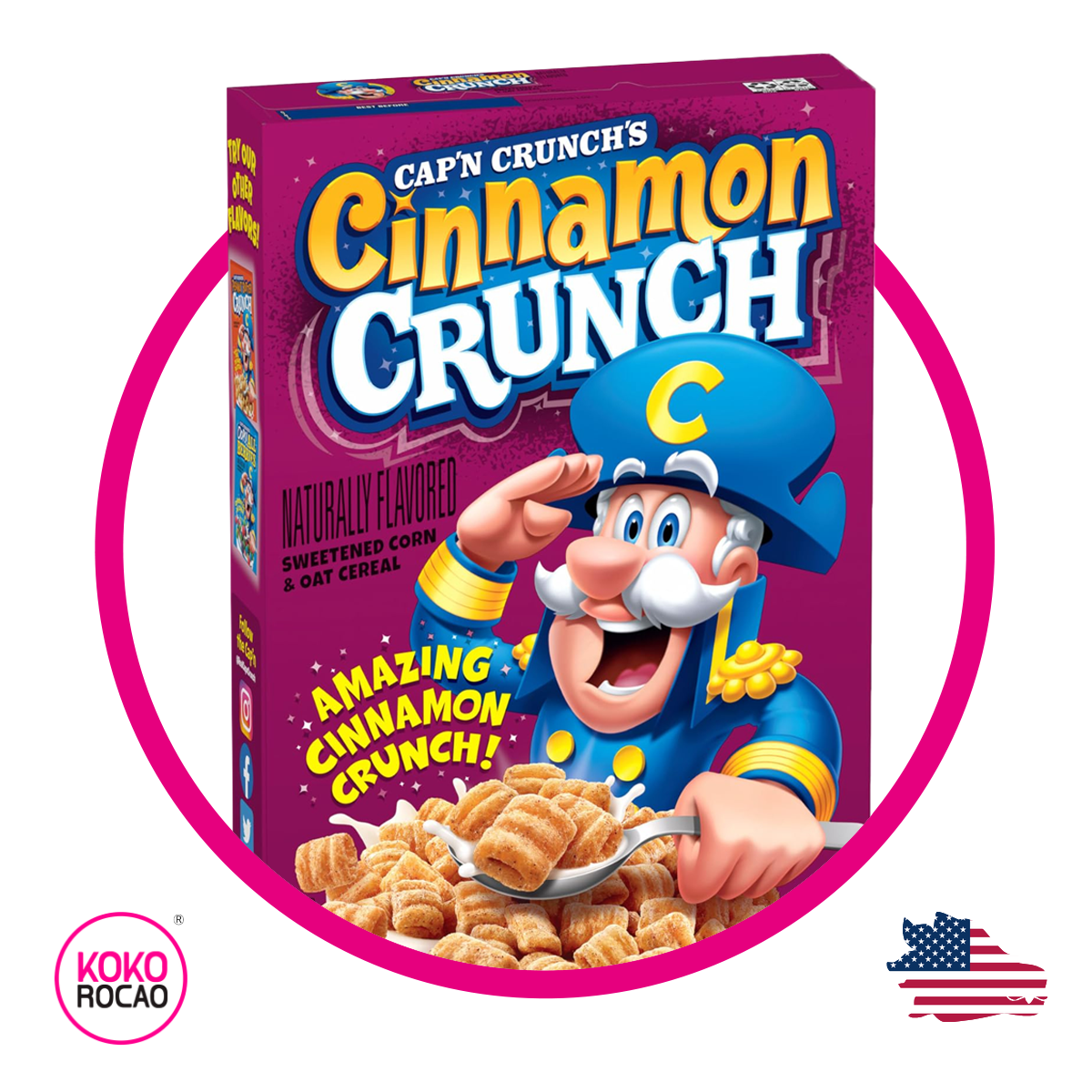 Caja de Cap Crunch Cinnamon 319 g