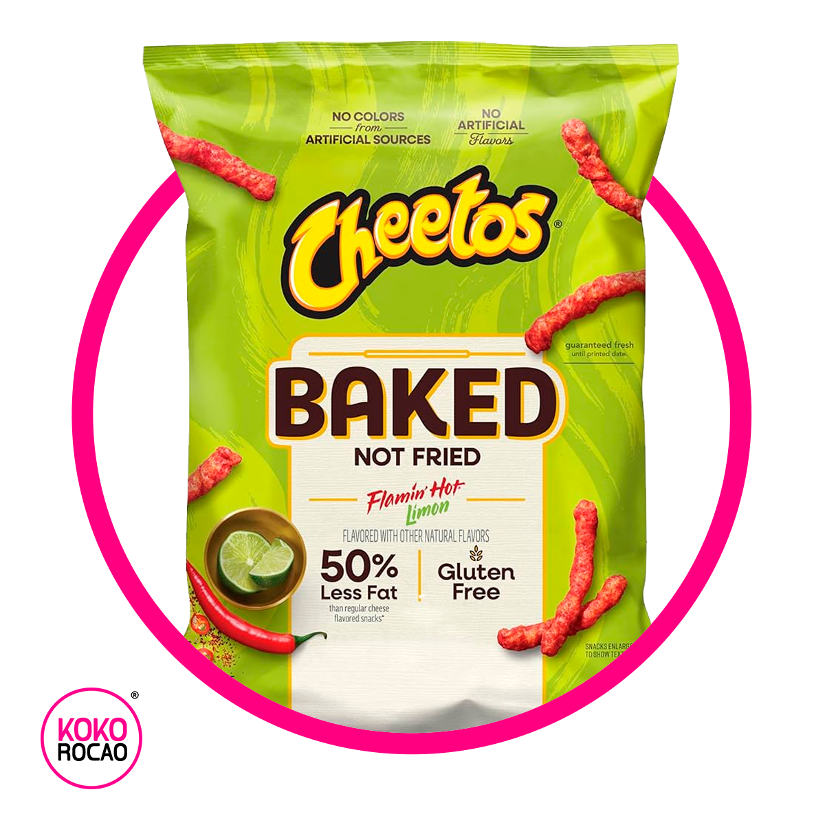 Bolsa de Cheetos Baked Flamin Hot Limon 216.1 g