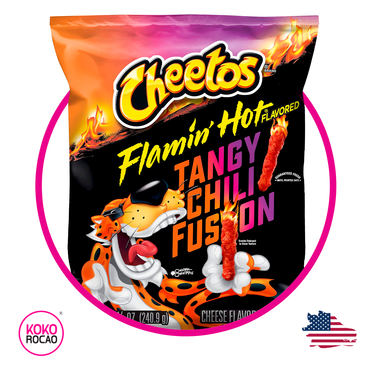 Bolsa de Cheetos Flaming Hot Tangy Chili 240.9 g