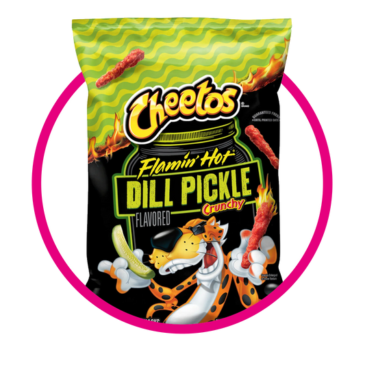Bolsa de Chettos Flaming Hot Dill Pickle 240.9 g