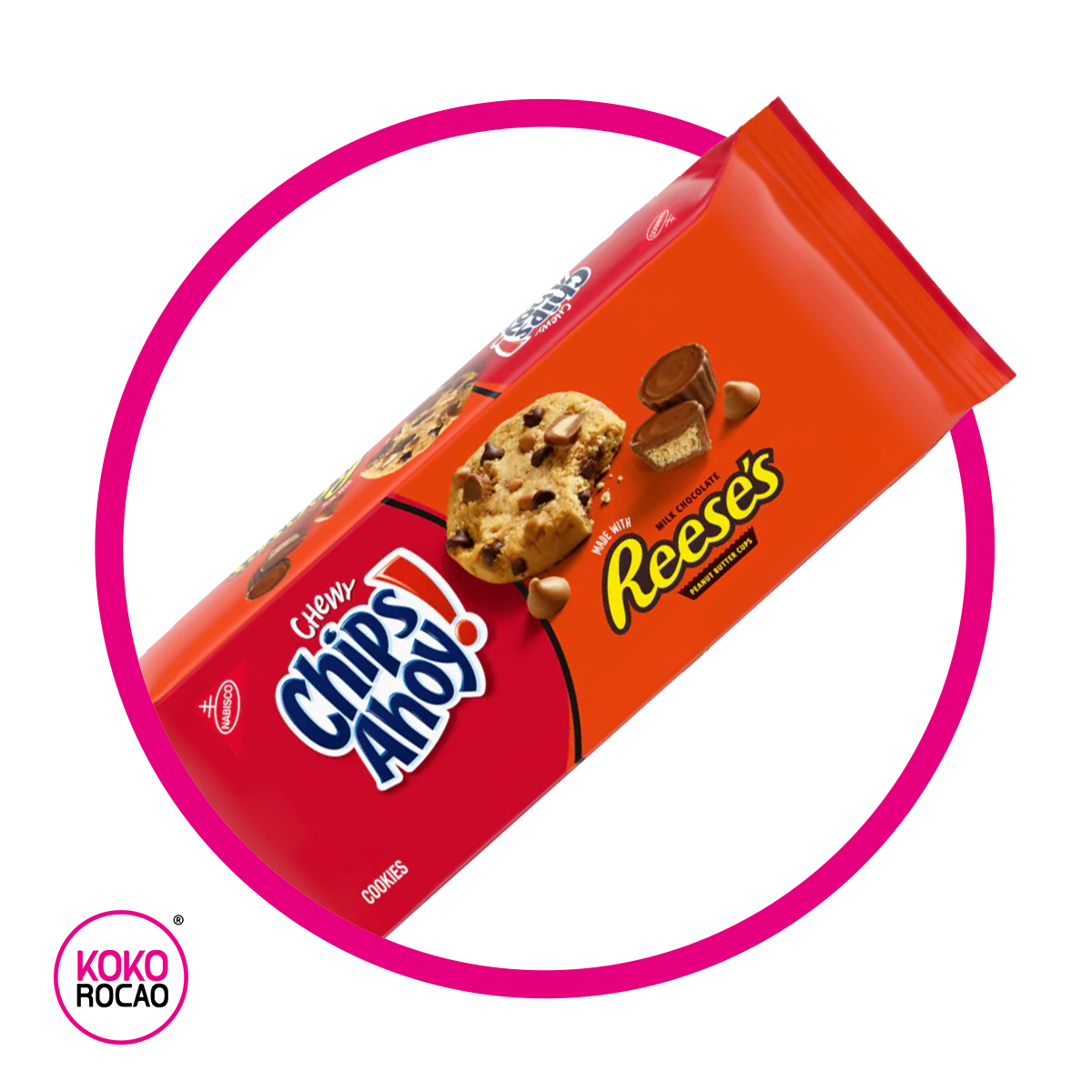 Caja de Chips Ahoy Chewy Reese's 269 g
