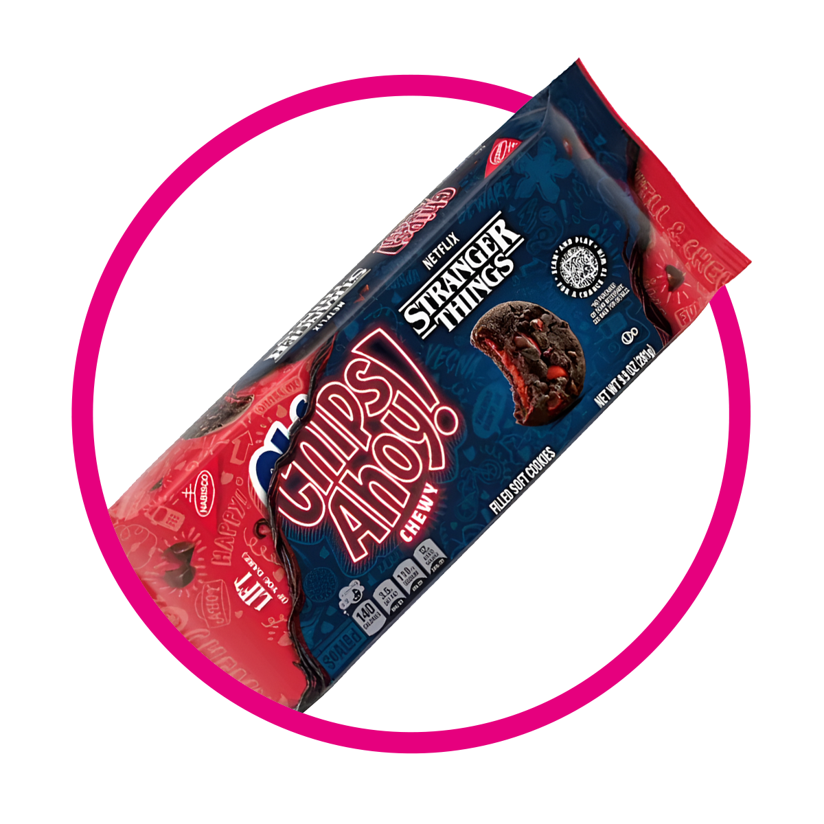 Caja de Chips Ahoy Chewy Stranger Things 281 g