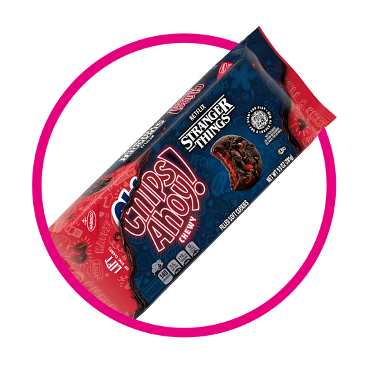 Caja de Chips Ahoy Chewy Stranger Things 281 g
